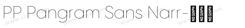 PP Pangram Sans Narr字体转换